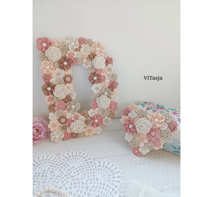 Crochet Flowers/Letter PATTERN. Letter for gift. Universal flowers use in sewing and decorating items.Making accessories and lewelry.Wedding