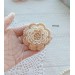 Multilayer Crochet Flower Pattern. Make hair accessories. Wedding decorations.