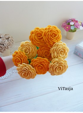 Crochet rose.