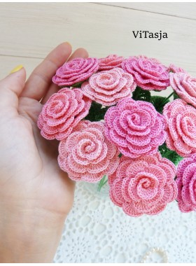 Crochet rose.