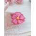 Crochet motif. Crochet PDF pattern. Flower pattern for brooch.Pattern for headband. Flower pattern for hat.