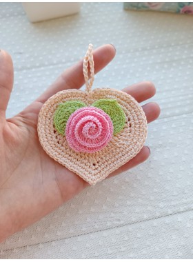 Crochet heart.