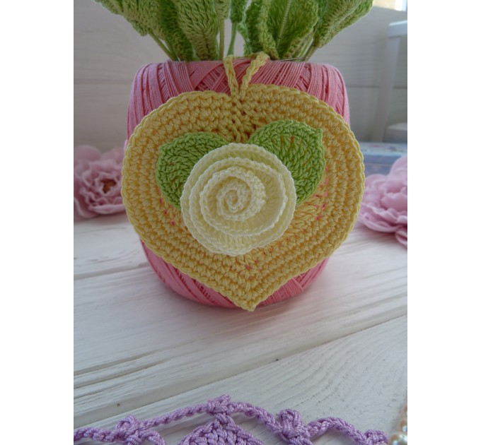 Crochet heart.