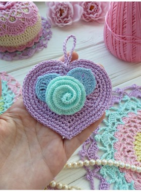 Crochet heart.