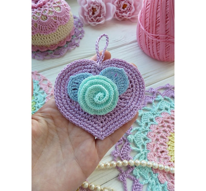 Crochet heart.