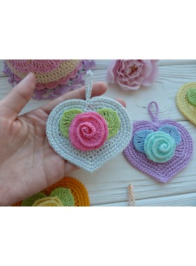 Crochet heart.