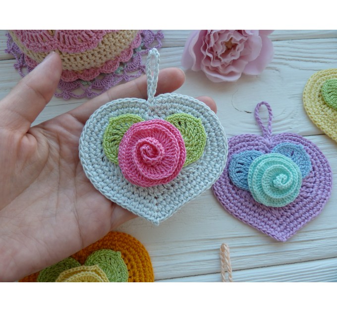 Crochet heart.