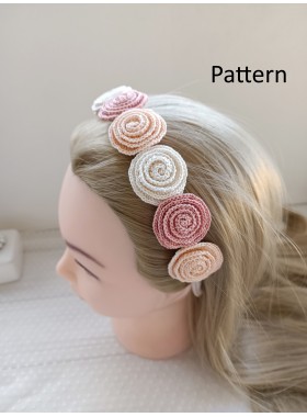 Crochet flower for headband.