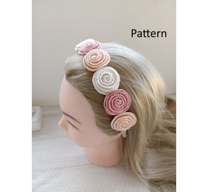 Crochet flower for headband.