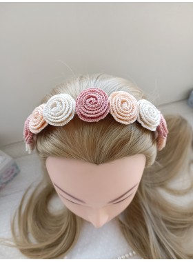 Crochet flower for headband.