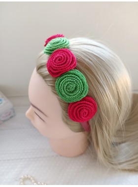 Crochet flower for headband.