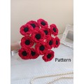 Crochet poppies.