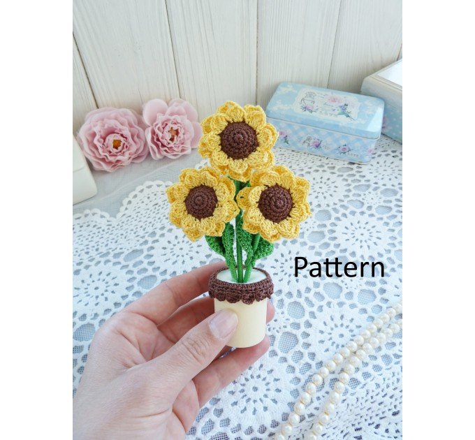 Crochet sunflowers Pattern.