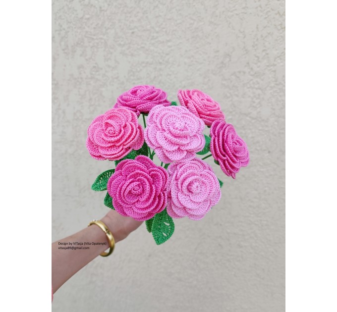 Crochet Rose Pattern. 