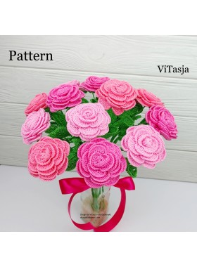 Crochet Rose Pattern. 