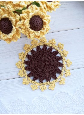 Crochet coaster.