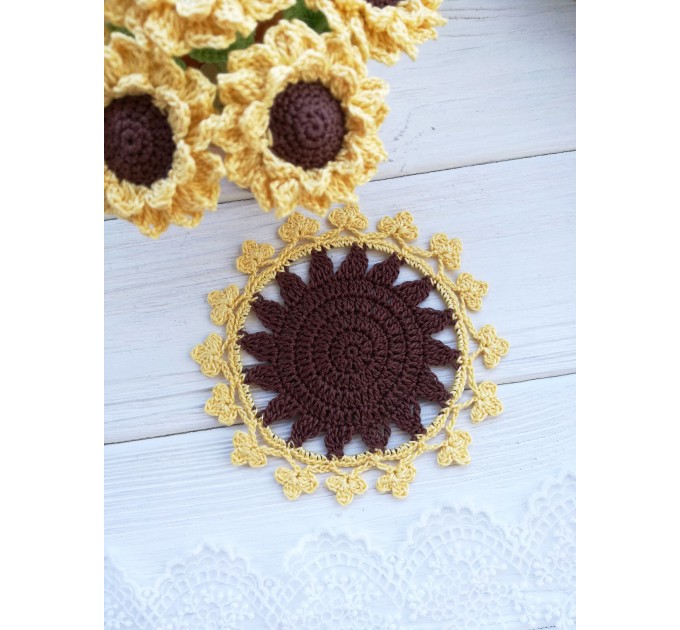 Crochet coaster.