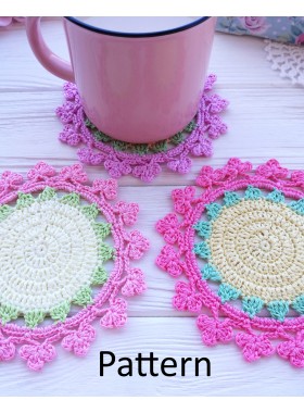 Crochet coaster.