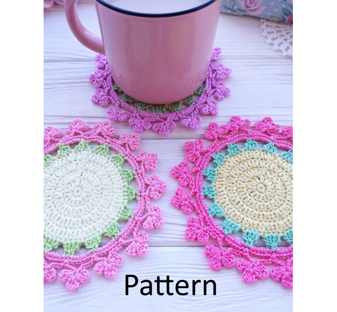 Crochet coaster.