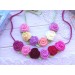 Crochet necklace.