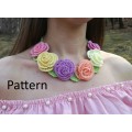 Crochet necklace.