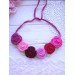 Crochet necklace.