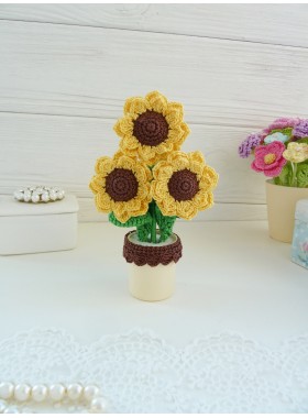 Crochet sunflowers Pattern.