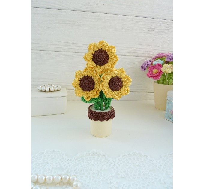 Crochet sunflowers Pattern.