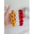 Hairband With Crochet Flowers Pattern