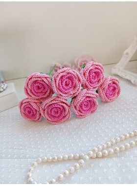 Crochet flowers bouquet.