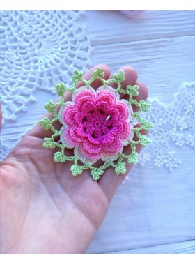 Crochet lace flower.