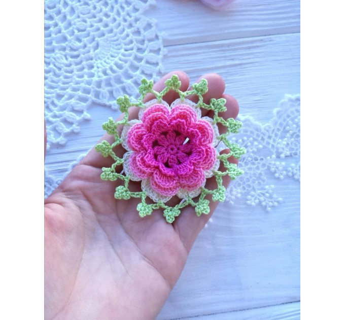 Crochet lace flower.