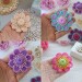 Set of PATTERNS for flowers 7 pcs