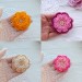 Set of PATTERNS for flowers 7 pcs